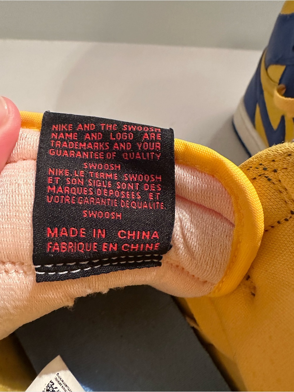 Nike Kids' Retro Jordan High Sneakers in Blue and Yellow - Picture 5 of 8
